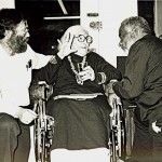 89 year old writer Meridel Le Sueur reads at the opening of the Guild Complex, May 1989_2