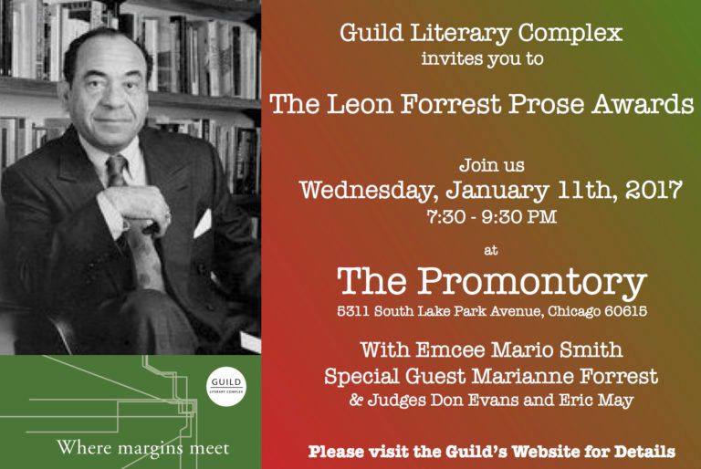 Leon Forrest Prose Awards this week!