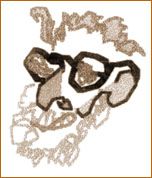 Illustration headshot of Lew Rosenbaum.