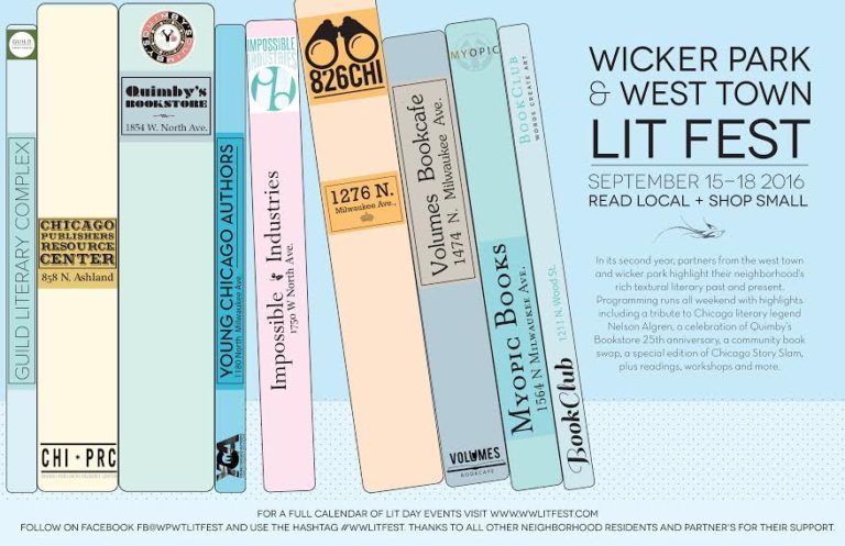 Wicker Park and West Town Lit Fest Sept 15-18