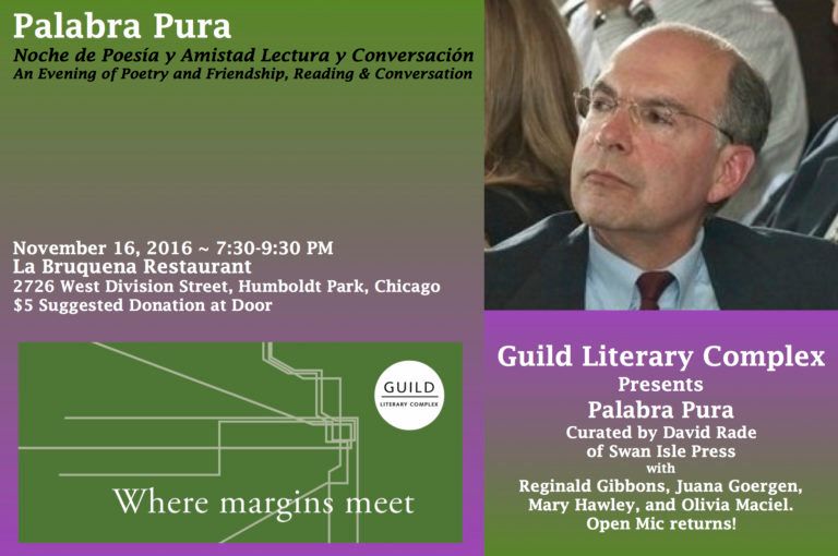 Palabra Pura with David Rade, Noche de Poesía y Amistad  Lectura y Conversación