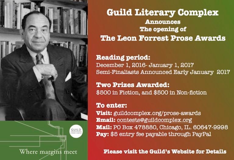 Leon Forrest Prose Awards for Fiction and Non-Fiction Submissions Open