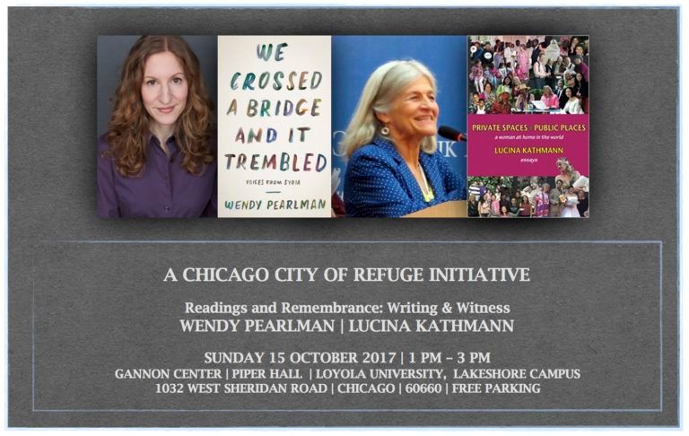 CHICAGO CITY OF REFUGE INITIATIVE Readings and Remembrance, Oct 15th