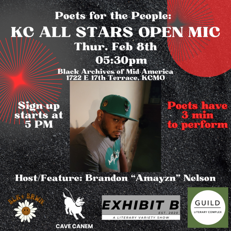 AWP | Poets for the People: KC All Stars Open Mic hosted by Brandon “Amayzn” Nelson