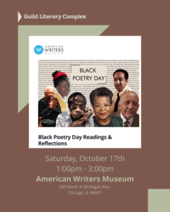 Guild Literary Complex at The Loop Arts District Festival – National Black Poetry Day